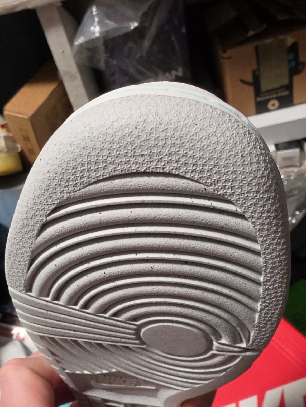 Nike Dunk Low Retro SE in Summit White and Metallic Silver - Picture 10 of 12